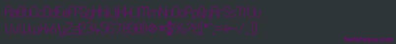 Шрифт Thong ffy – фиолетовые шрифты на чёрном фоне