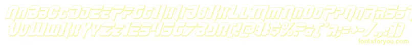 Omegaforce3Dital12-Schriftart – Gelbe Schriften