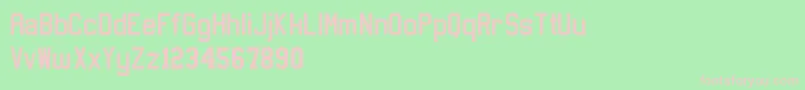 Sportsjersey Font – Pink Fonts on Green Background