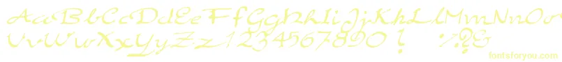 ElegantHandScript-fontti – keltaiset fontit