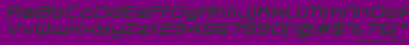 PlanetiumXBoldItalicDemo Font – Black Fonts on Purple Background