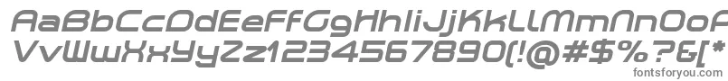 PlanetiumXBoldItalicDemo Font – Gray Fonts on White Background