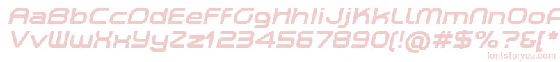 Шрифт PlanetiumXBoldItalicDemo – розовые шрифты