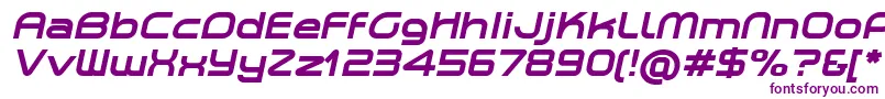 PlanetiumXBoldItalicDemo Font – Purple Fonts on White Background
