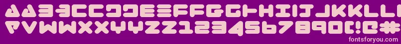 Zealote Font – Pink Fonts on Purple Background