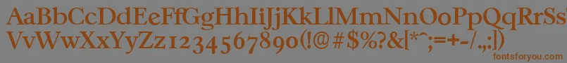 More about CasablancaserialMediumRegular Font CasablancaserialMediumRegular Font – Brown Fonts on Gray Background