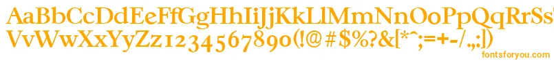 Шрифт CasablancaserialMediumRegular – оранжевые шрифты