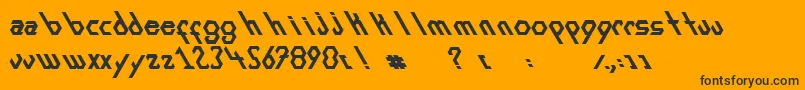 ExansBold Font – Black Fonts on Orange Background