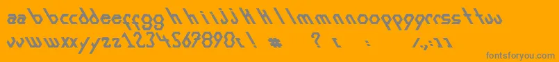 ExansBold Font – Gray Fonts on Orange Background