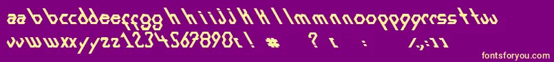 Lisätietoja ExansBold-fontista ExansBold-fontti – keltaiset fontit violetilla taustalla
