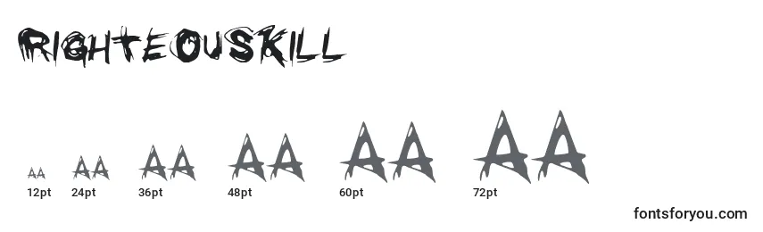 RighteousKill Font Sizes