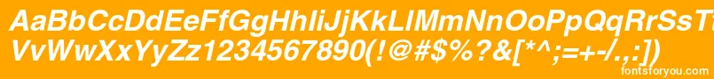 More about AglettericacBolditalic Font AglettericacBolditalic Font – White Fonts on Orange Background