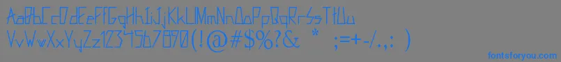 Fixxed Font – Blue Fonts on Gray Background