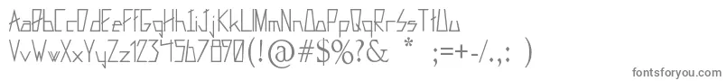 フォントFixxed – 白い背景に灰色の文字