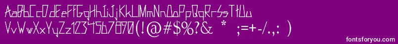 Fixxed Font – White Fonts on Purple Background