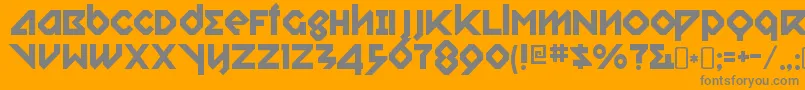 RelishgarglerRegular Font – Gray Fonts on Orange Background