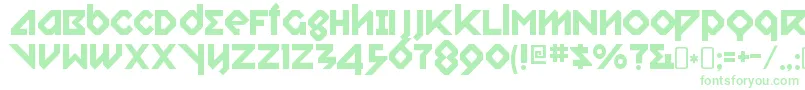 RelishgarglerRegular Font – Green Fonts on White Background