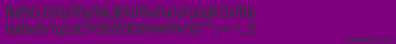 Fonte Komikzba – fontes pretas em um fundo violeta