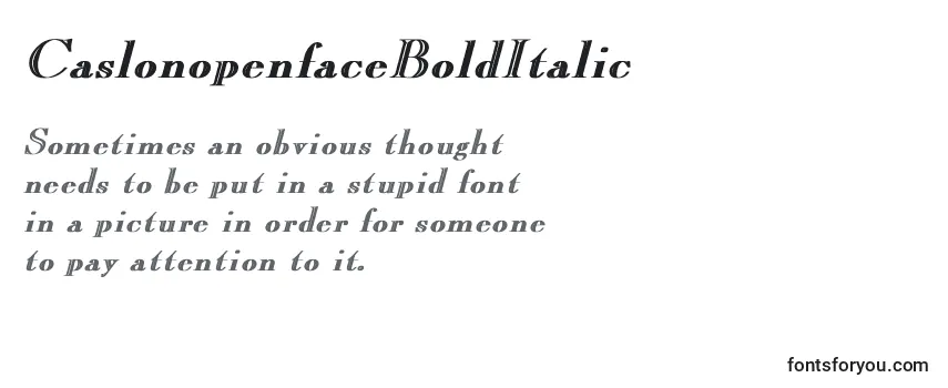 CaslonopenfaceBoldItalic フォントのレビュー