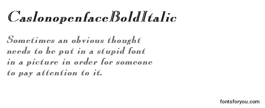 Schriftart CaslonopenfaceBoldItalic