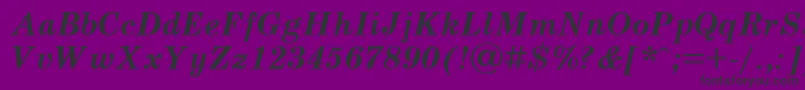 Шрифт Scbbi – чёрные шрифты на фиолетовом фоне