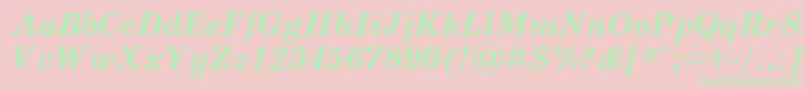 Scbbi Font – Green Fonts on Pink Background