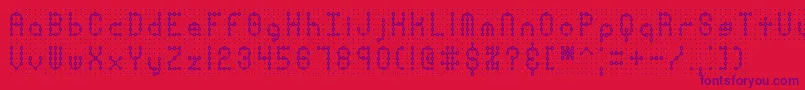 fuente PindownPlainBrk – Fuentes Moradas Sobre Fondo Rojo