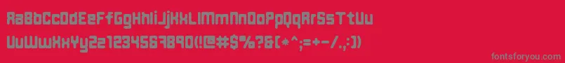 fuente Ft45 – Fuentes Grises Sobre Fondo Rojo