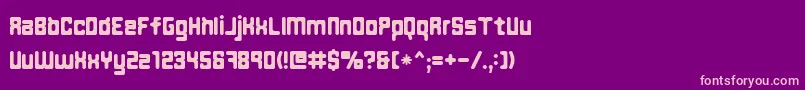 Ft45 Font – Pink Fonts on Purple Background