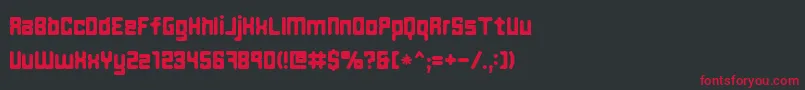Ft45 Font – Red Fonts on Black Background