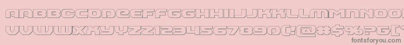 Annapolisout Font – Gray Fonts on Pink Background
