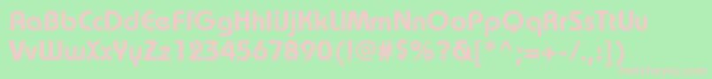 Más sobre la fuente BauhauslightettBold fuente BauhauslightettBold – Fuentes Rosadas Sobre Fondo Verde