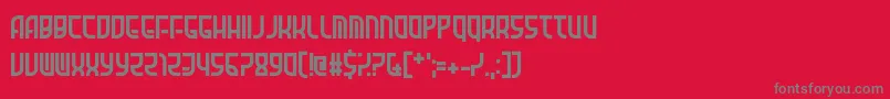 AmidVerrion Font – Gray Fonts on Red Background