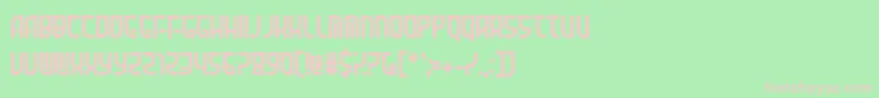 AmidVerrion Font – Pink Fonts on Green Background