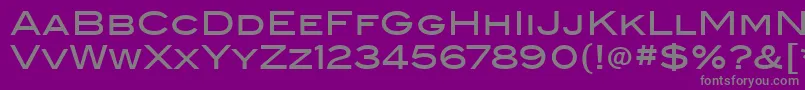 フォントBlairItcMedium – 紫の背景に灰色の文字