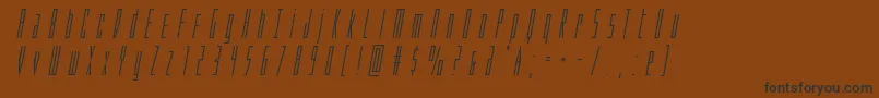 Phantacontitleital Font – Black Fonts on Brown Background