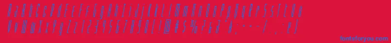 Phantacontitleital Font – Blue Fonts on Red Background