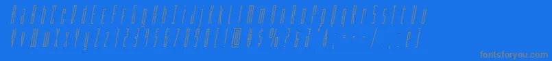 Phantacontitleital Font – Gray Fonts on Blue Background