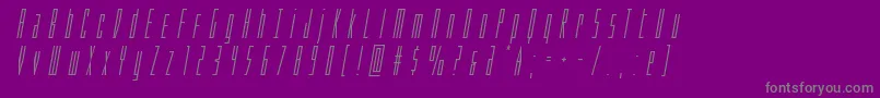 Phantacontitleital Font – Gray Fonts on Purple Background