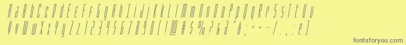 Lisätietoja Phantacontitleital-fontista Phantacontitleital-fontti – harmaat kirjasimet keltaisella taustalla