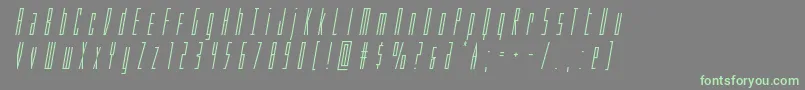 Phantacontitleital Font – Green Fonts on Gray Background
