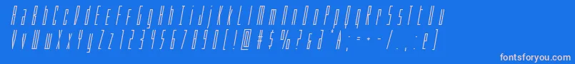 Phantacontitleital Font – Pink Fonts on Blue Background
