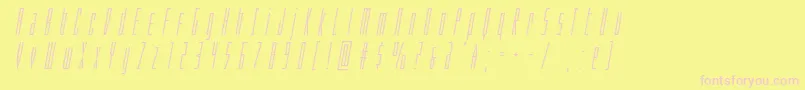 Phantacontitleital Font – Pink Fonts on Yellow Background