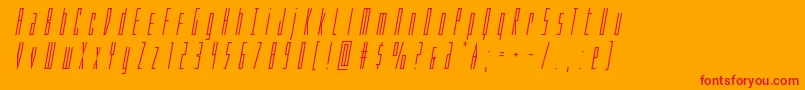 Phantacontitleital Font – Red Fonts on Orange Background