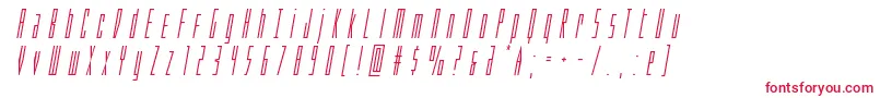 Phantacontitleital Font – Red Fonts on White Background