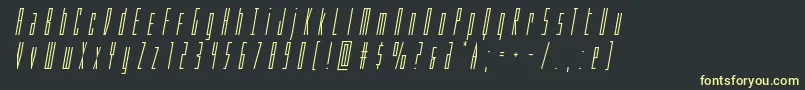Phantacontitleital Font – Yellow Fonts on Black Background