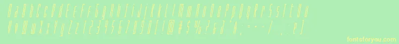 Phantacontitleital Font – Yellow Fonts on Green Background