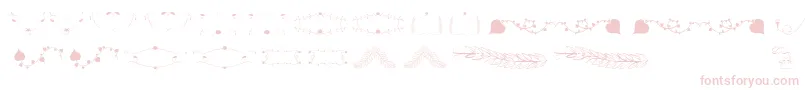 フォントFlorality – ピンクのフォント