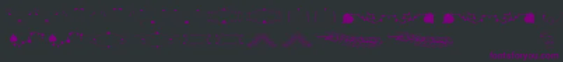 Шрифт Florality – фиолетовые шрифты на чёрном фоне