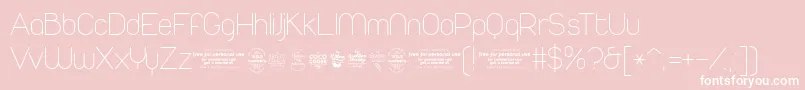 DuepuntozeroExtralightTrial Font – White Fonts on Pink Background